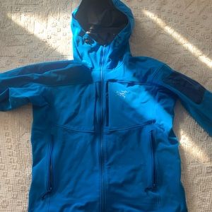 Mens Arc’teryx Gamma MX Softshell Jacket Blue Mens Medium